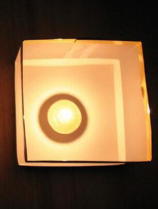 10pcs! Origami paper waterproof lights square candle lamp  decoration valentines